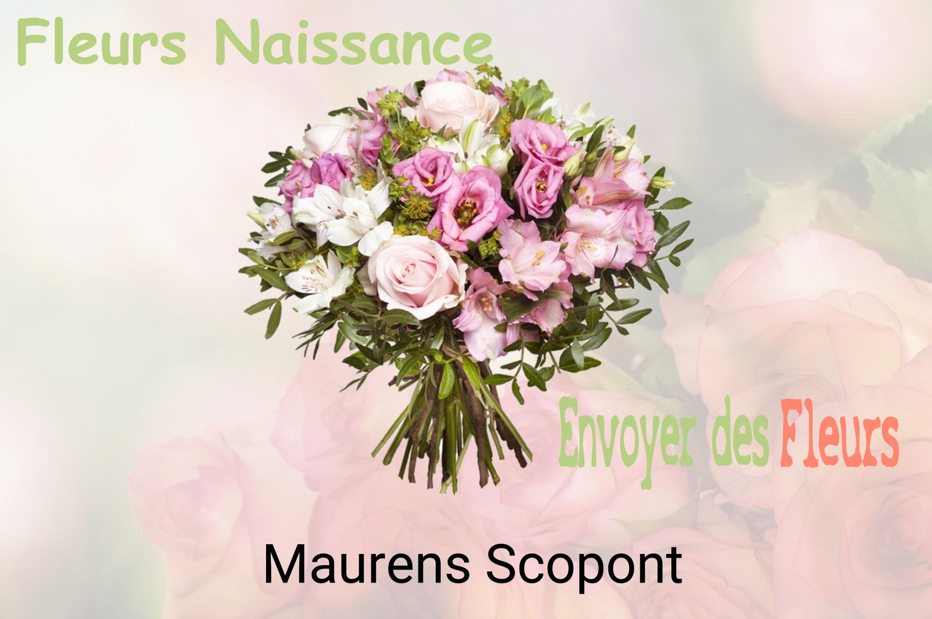 Bouquet de fleurs de naissance livré à Maurens-Scopont